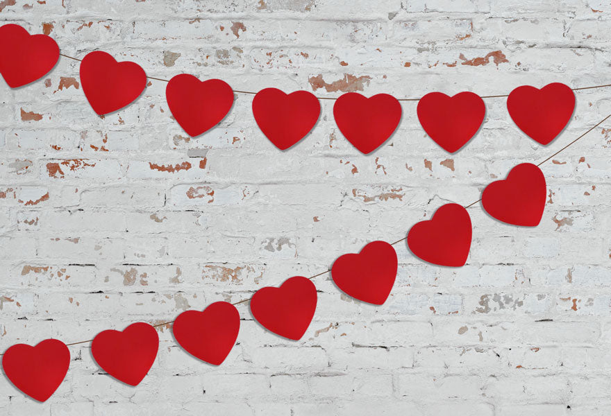 Kate Retro Backstein Valentine Background Entworfen von Jerry_Sina - Kate Backdrop.de