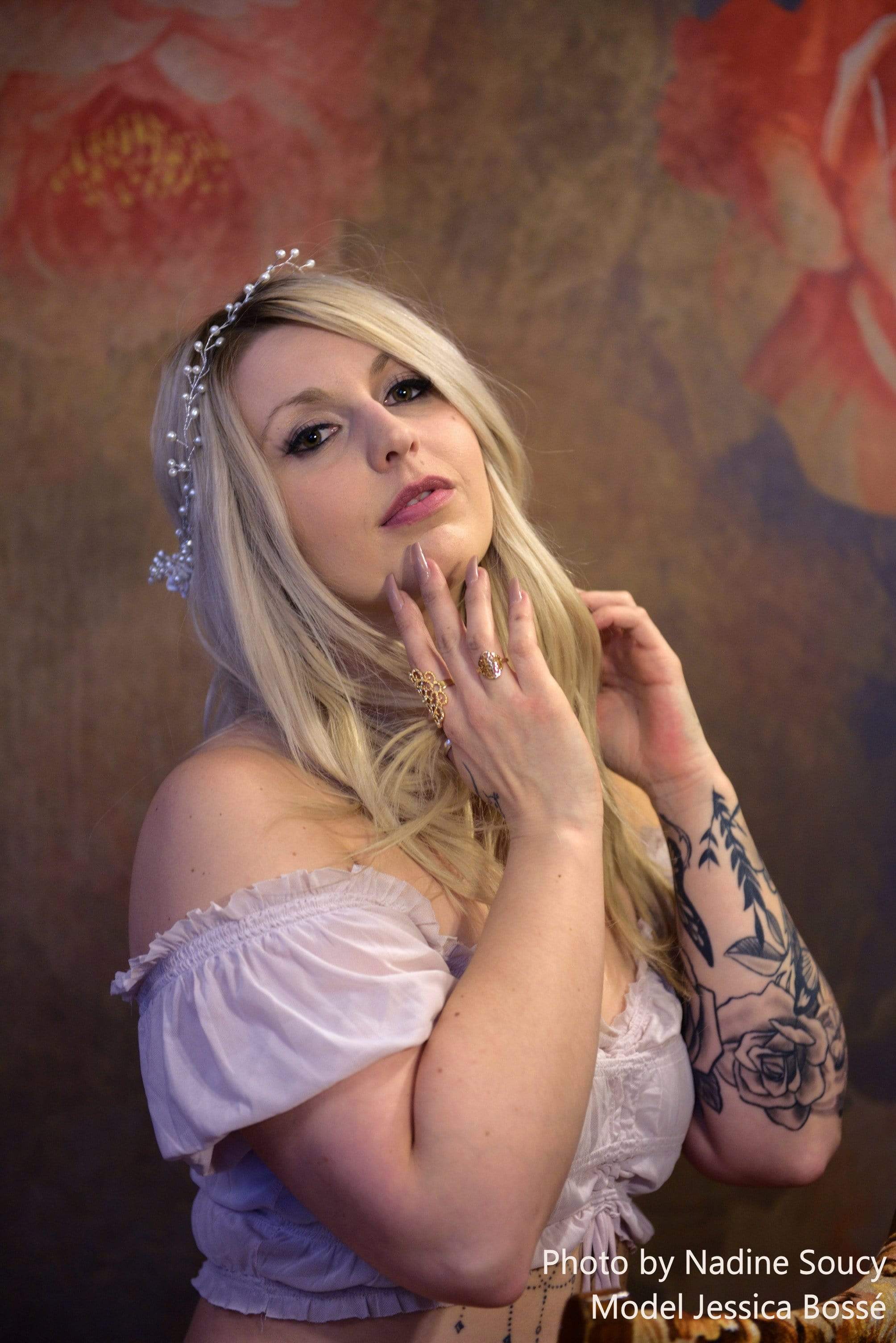 Katebackdrop£ºKate Fine Art Retro Flowers Backdrop Designed By JS Photography