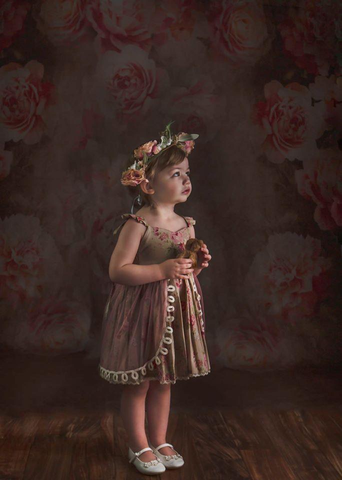 Katebackdrop£ºKate Fine Art Retro Flowers Backdrop Designed By JS Photography