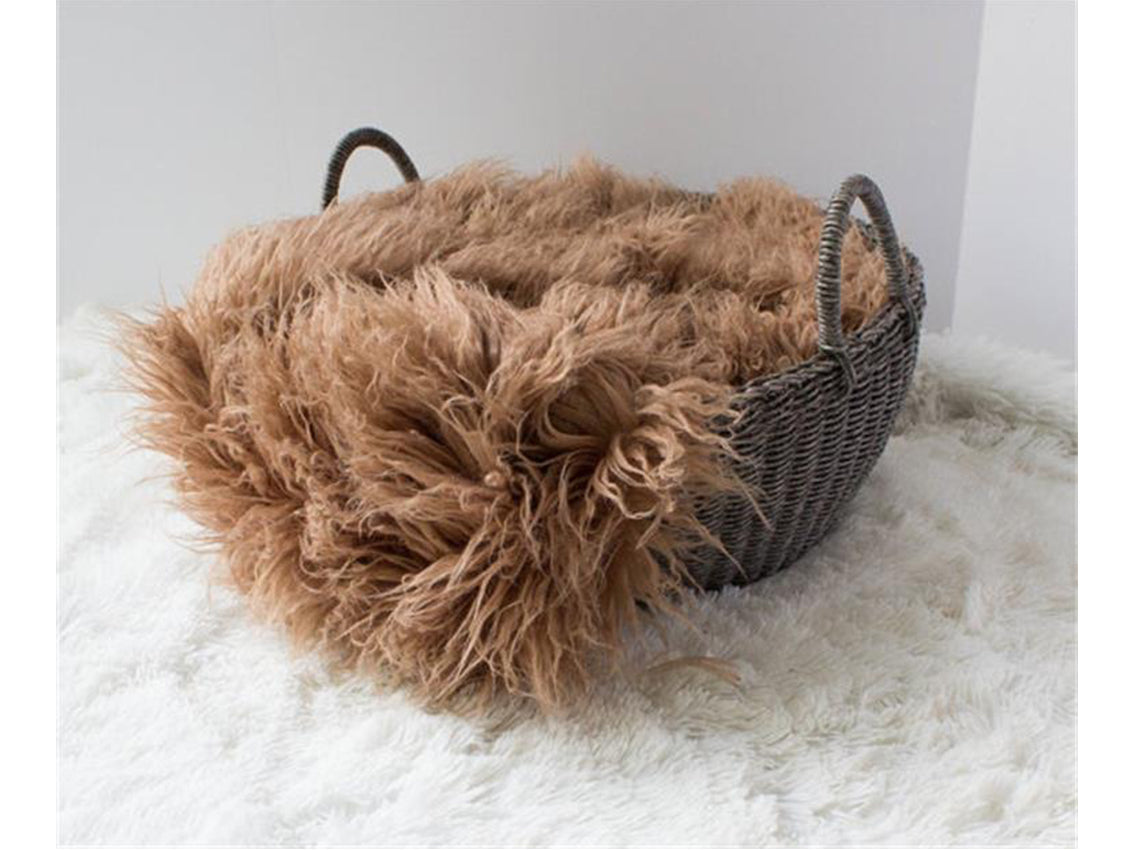 Kate Virous Farbe Lange Kunstfelldecke - Kate Backdrop.de