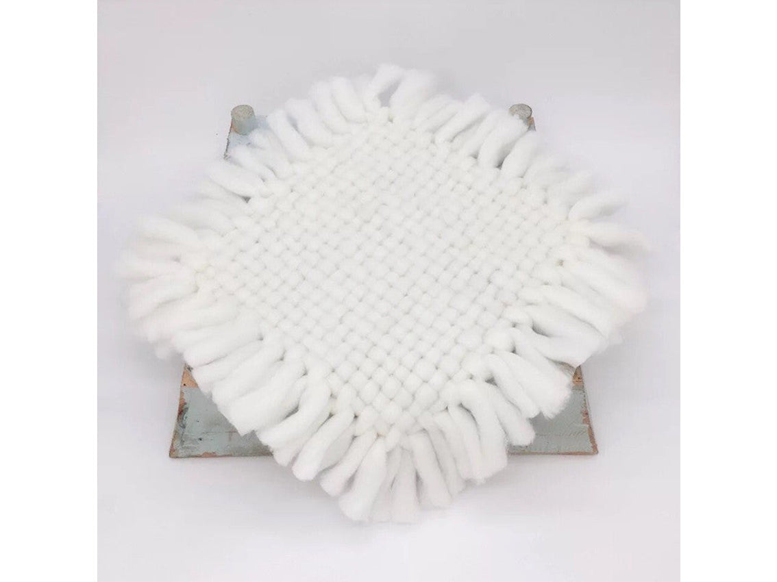 Kate Geflochtene Quaste Neugeborenen-Decke Fotostudio Requisiten Kunstfell-Decke - Kate Backdrop.de