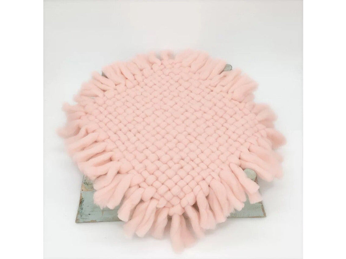 Kate Geflochtene Quaste Neugeborenen-Decke Fotostudio Requisiten Kunstfell-Decke - Kate Backdrop.de