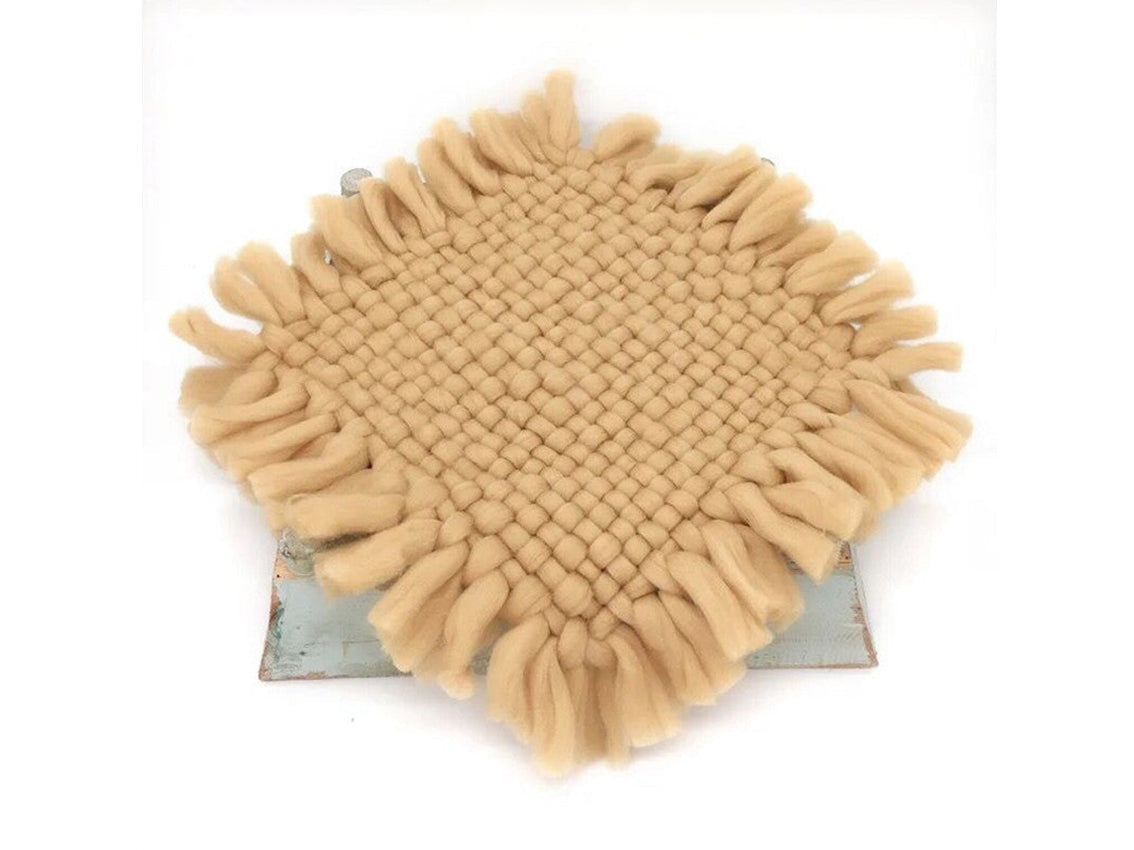 Kate Geflochtene Quaste Neugeborenen-Decke Fotostudio Requisiten Kunstfell-Decke - Kate Backdrop.de