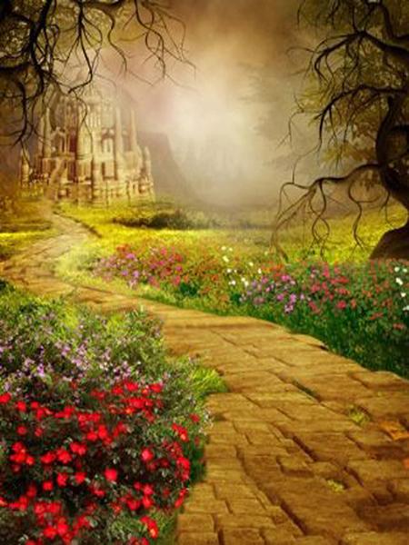 Katebackdrop:Kate Autumn Backdrop Fantasy Disney Background