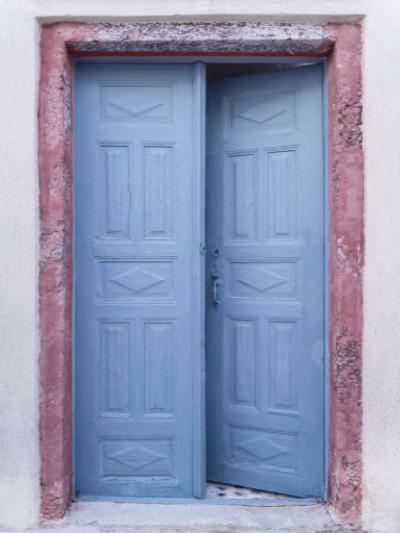 Katebackdrop:Kate Retro Style Red Blue Door Photography Backdrop