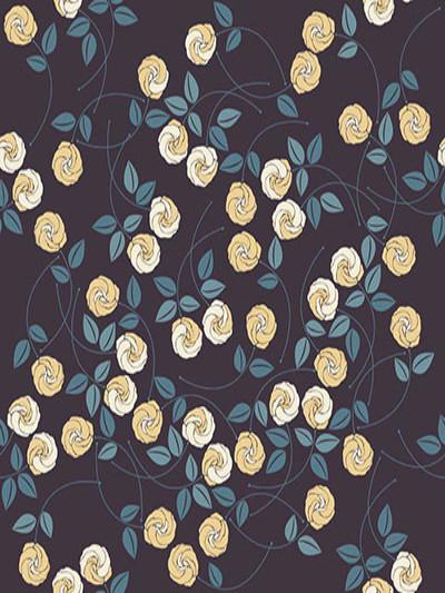 Katebackdrop:Kate Simple Black Wall With Yellow Flowers Backdrops