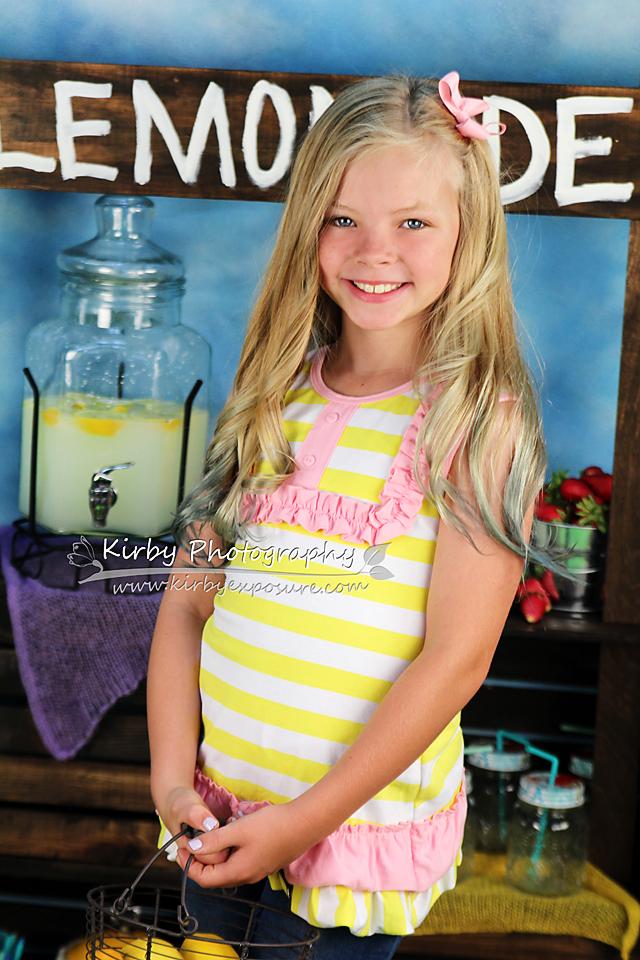 Kate Wenn das Leben Ihnen Zitronen gibt Sommer-Hintergrund entworfen von Arica Kirby - Kate Backdrop.de