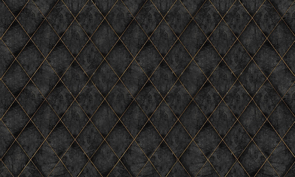 Kate Schwarz Gold Netz retro Bodenmatte - Kate Backdrop.de