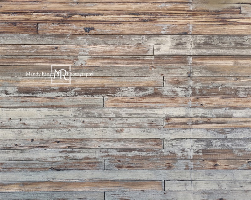 Kate Braunes und graues strukturiertes horizontales Holz Gummimatte von Mandy Ringe Photography - Kate Backdrop.de