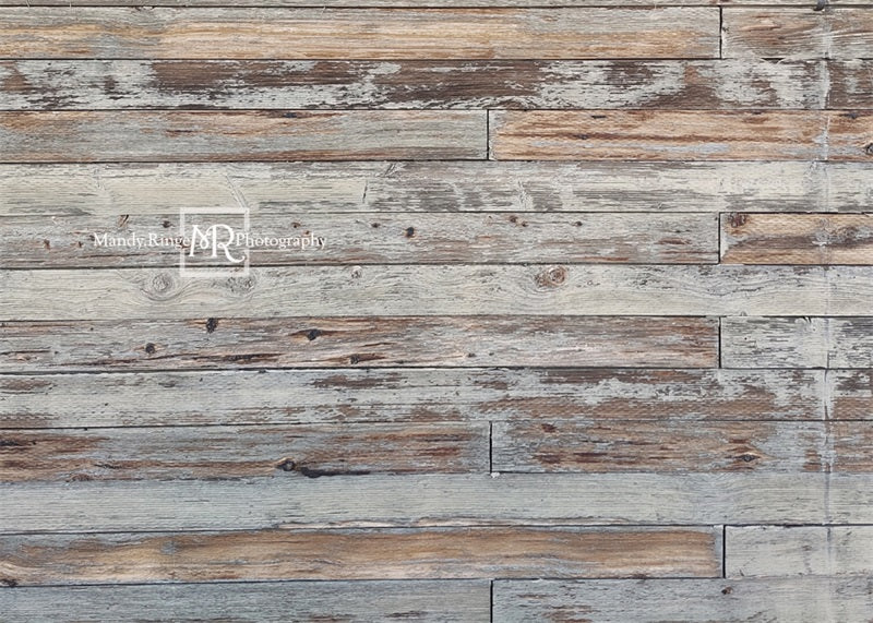 Kate Braunes und graues strukturiertes horizontales Holz Gummimatte von Mandy Ringe Photography - Kate Backdrop.de