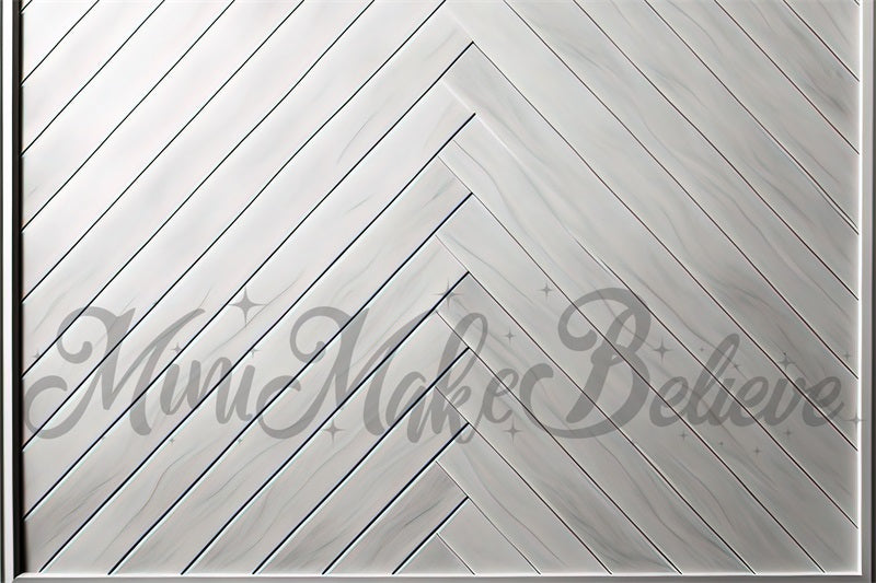 Kate Weiße Parkettbodenmatte für Fotografie von Mini MakeBelieve - Kate Backdrop.de