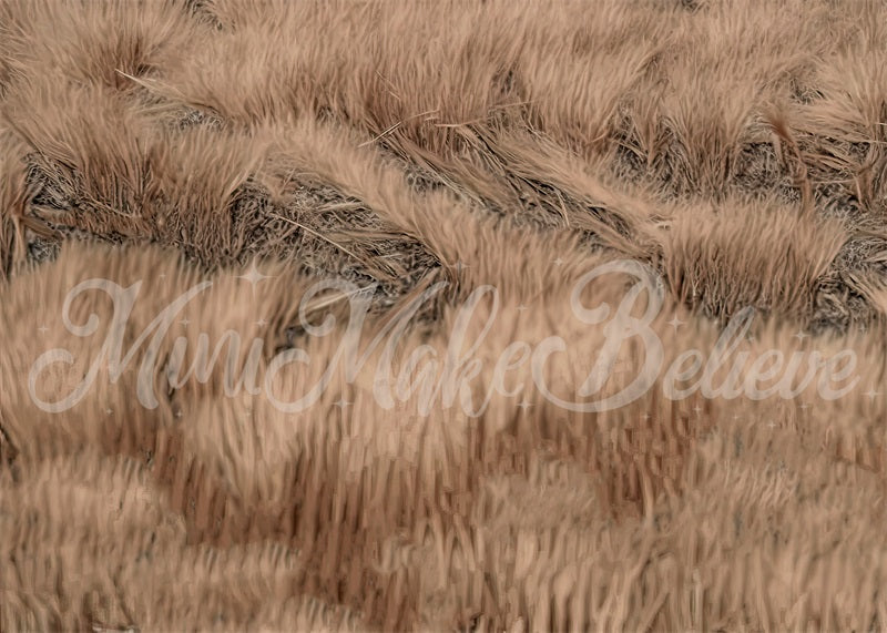 Kate Fine Art Painterly Brown getrocknetes Gras Boho Bodenmatte für die Fotografie von Mini MakeBelieve - Kate Backdrop.de