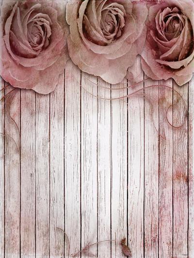 Katebackdrop:Kate Wooden Flower Backdrop For Photography Studio