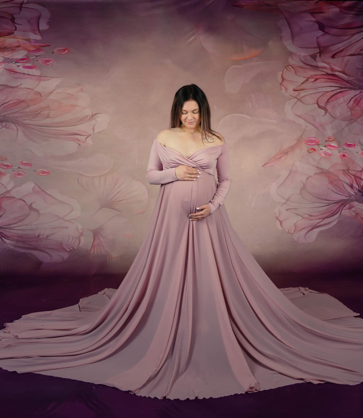 Kate Fine Art Blumen verschwommener rosa Hintergrund von GQ - Kate Backdrop.de