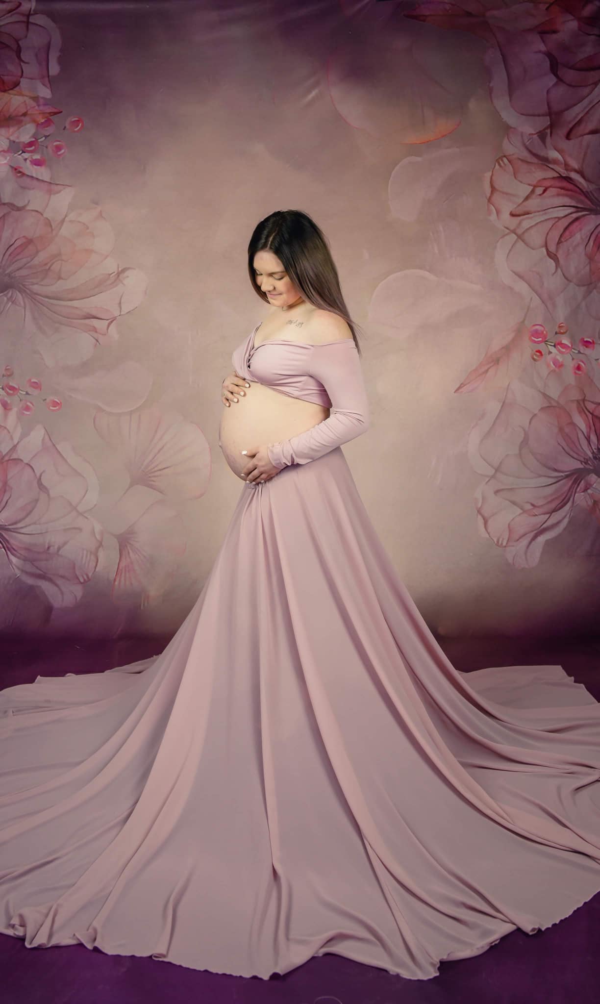 Kate Fine Art Blumen verschwommener rosa Hintergrund von GQ - Kate Backdrop.de