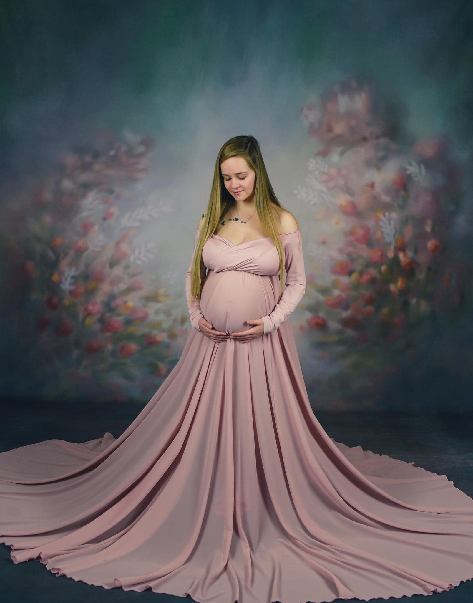 Kate Kombibackdrop retro abstrakte Blumen Hintergrund - Kate Backdrop.de