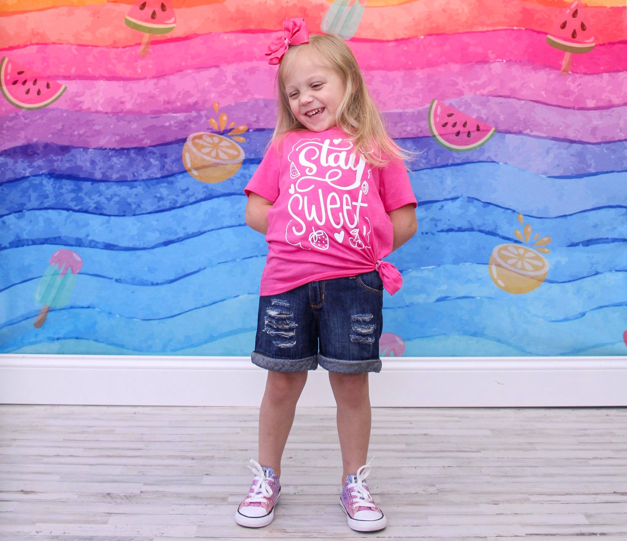 Kate Aquarellstreifen Sommer Hintergrund für Fotografie von Jerry_Sina - Kate Backdrop.de