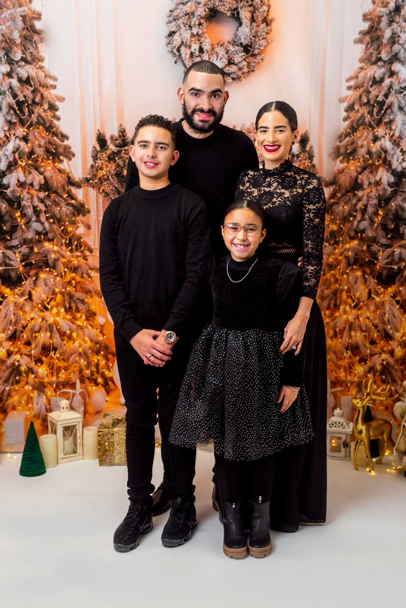 Kate Weihnachten weißer Kaminhintergrund für Fotografie