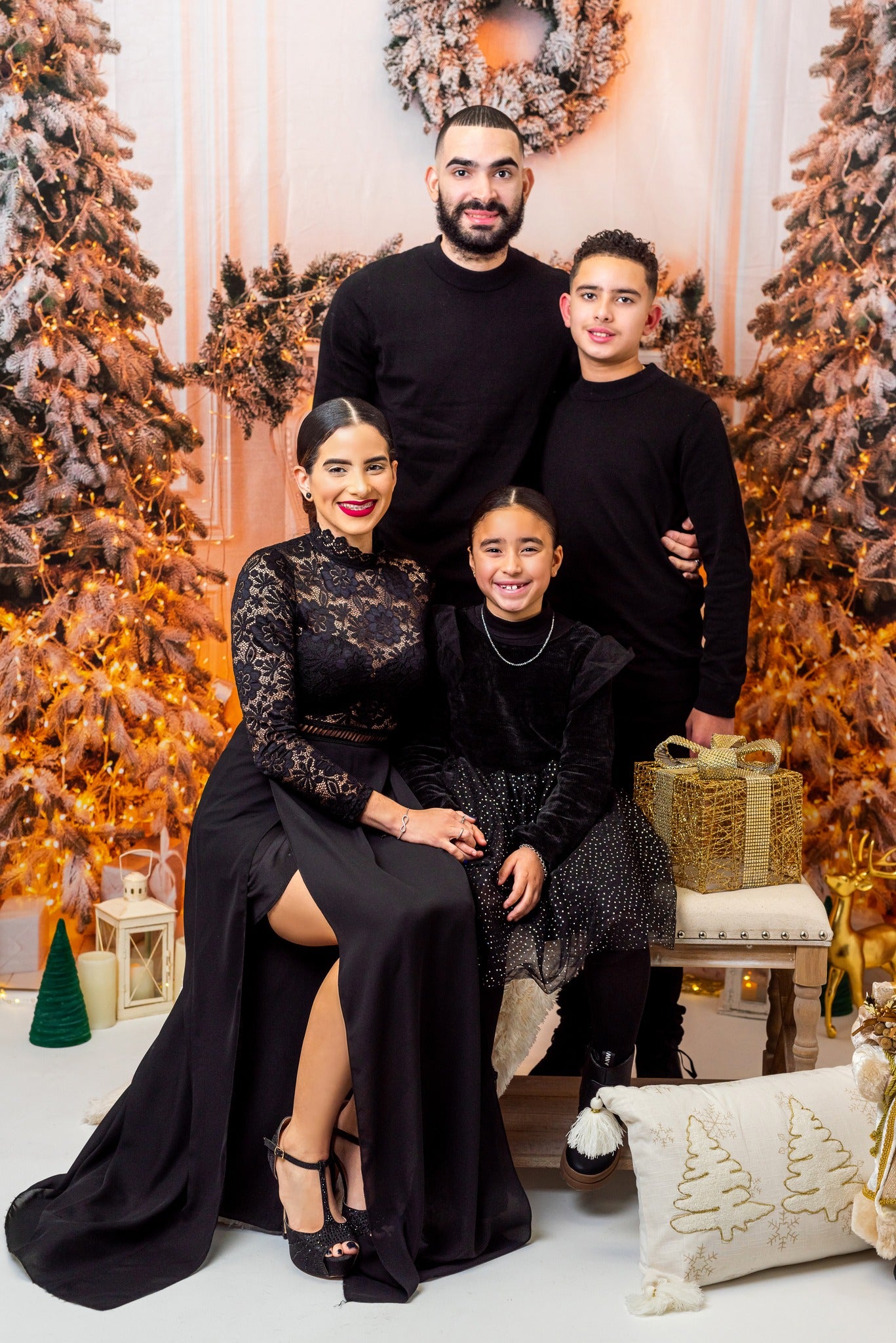 Kate Weihnachten weißer Kaminhintergrund für Fotografie