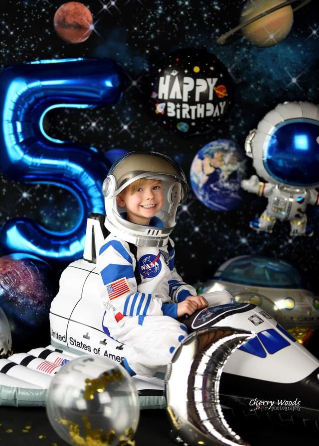 Kate Universum Raum Hintergrund Asteroid Sterne Entworfen von GQ - Kate Backdrop.de