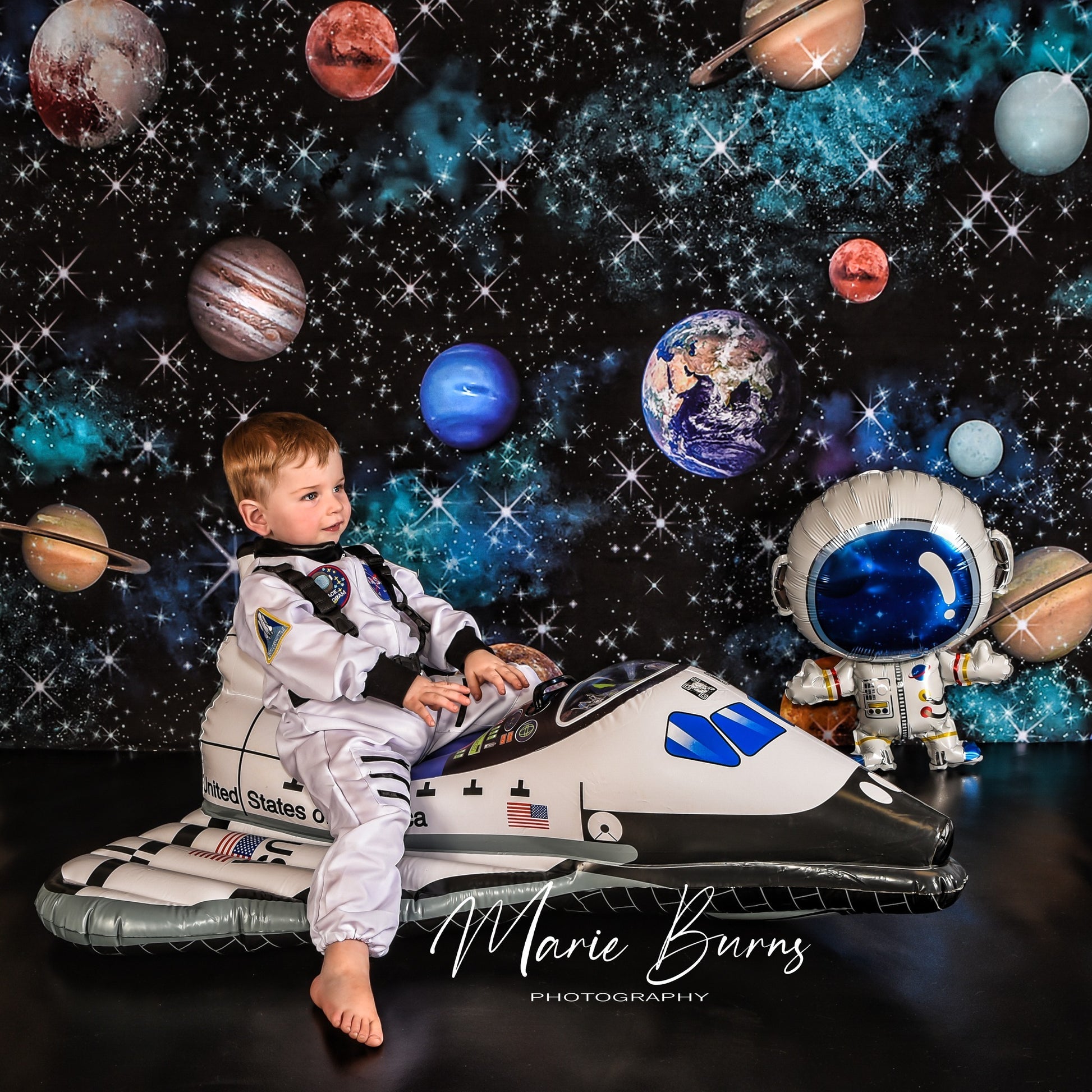 Kate Universum Raum Hintergrund Asteroid Sterne Entworfen von GQ - Kate Backdrop.de