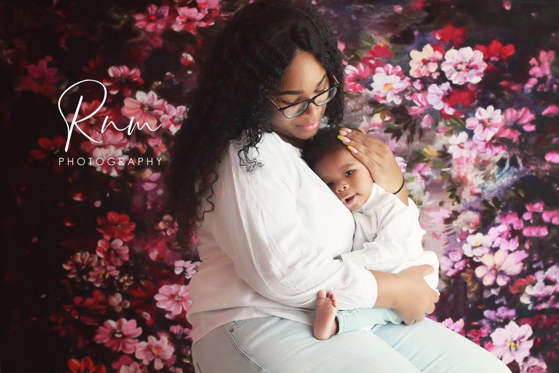 Kate Fantasie lila Blumen Valentinstag Hintergrund für Fotografie - Kate Backdrop.de