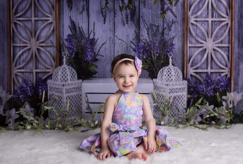 Kate Friedlicher Lavendel Hintergrund für Ostern / Fürhling - Kate Backdrop.de