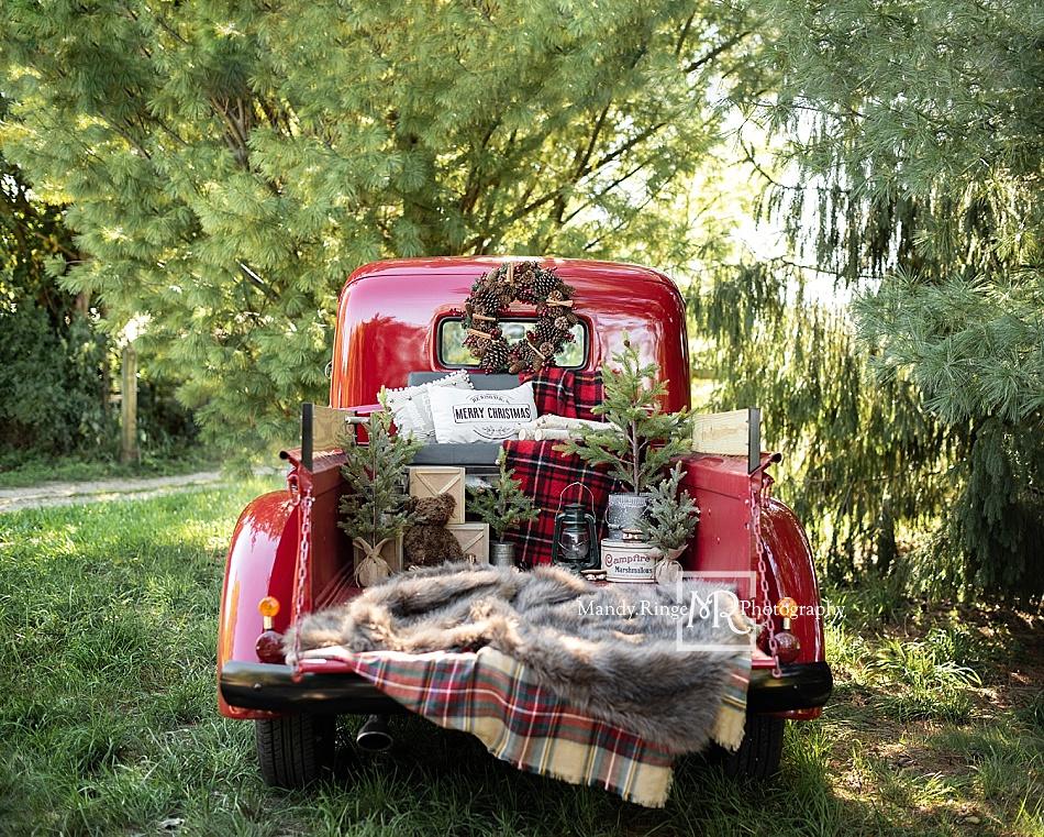 Kate Rot Weihnachten Truck Hintergrund von Mandy Ringe Photography - Kate Backdrop.de