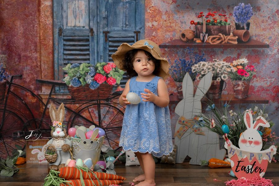 Kate Frühling Fenster Blumen Urlaub Fotografie Hintergrund - Kate Backdrop.de