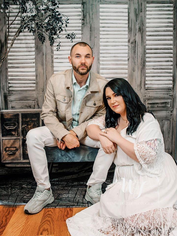 Kate Hölzerner weißer Tür-Hintergrund-dunkler Boden Innen - Kate Backdrop.de