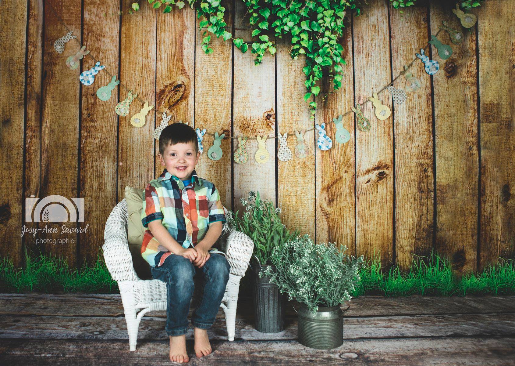 Kate Frühling Holz Hintergrund für Ostern / Hochzeit / Neugeborenen - Kate Backdrop.de