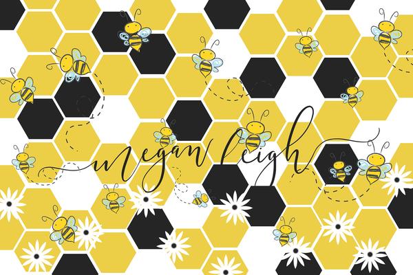 Kate Bumble Bee-Sommerhintergrund für Fotografie Entworfen von Megan Leigh Photography - Kate Backdrop.de