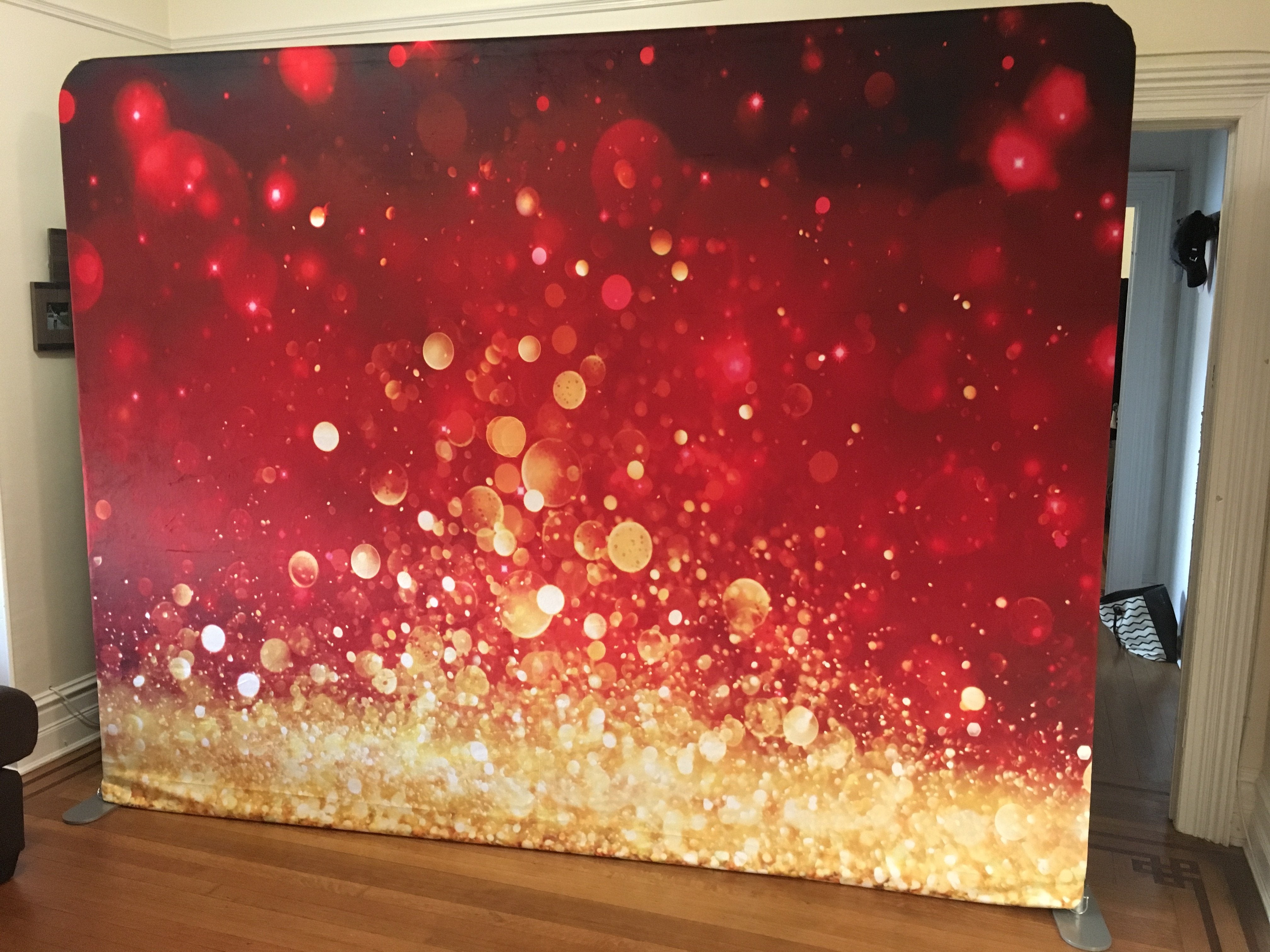 Katebackdrop:Kate Bokeh Christmas Festival Party Photography Backdrop Red Glittering Holiday