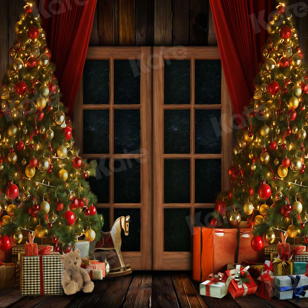 Kate Weihnachtstür Weihnachten Winter Hintergrund für Fotografie - Kate Backdrop.de