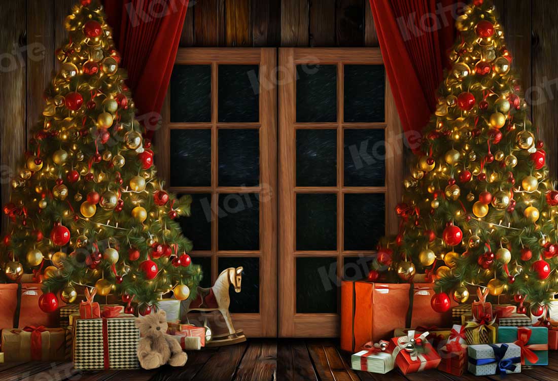 Kate Weihnachtstür Weihnachten Winter Hintergrund für Fotografie - Kate Backdrop.de