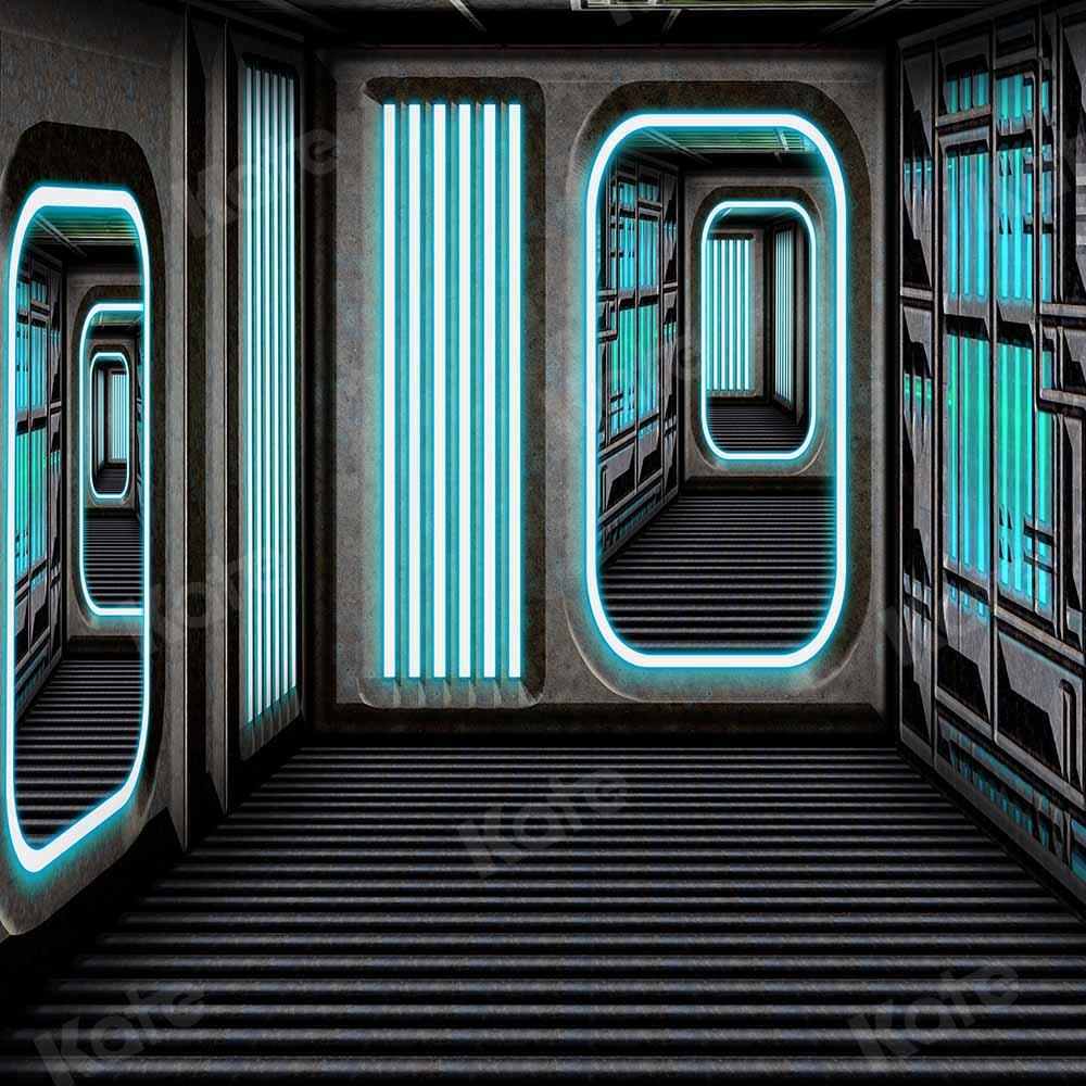 Kate Technologie blauer Hintergrund Raum Kinder von Chain Photography - Kate Backdrop.de