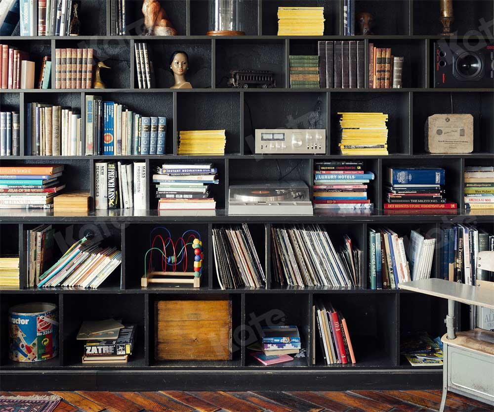 Kate Schule Schulanfang Hintergrund Bücherregal für die Fotografie von Chain Photography - Kate Backdrop.de