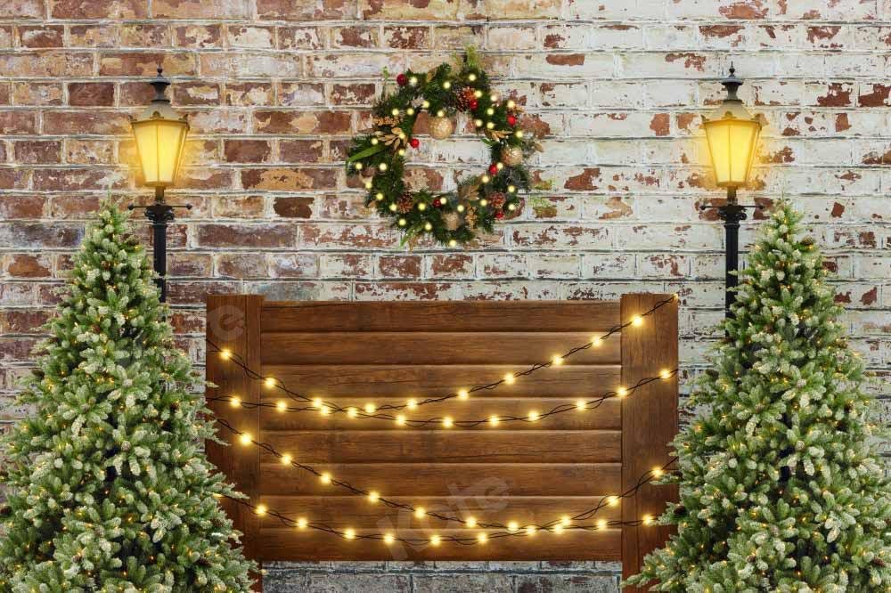 Kate Weihnachten Hintergrund Kopfteil Mauer von Emetselch - Kate Backdrop.de