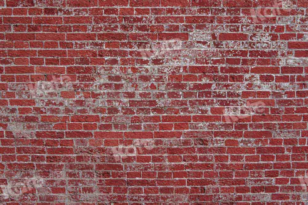 Kate Retro Backstein Hintergrund rote alte Wand von Chain Photography - Kate Backdrop.de
