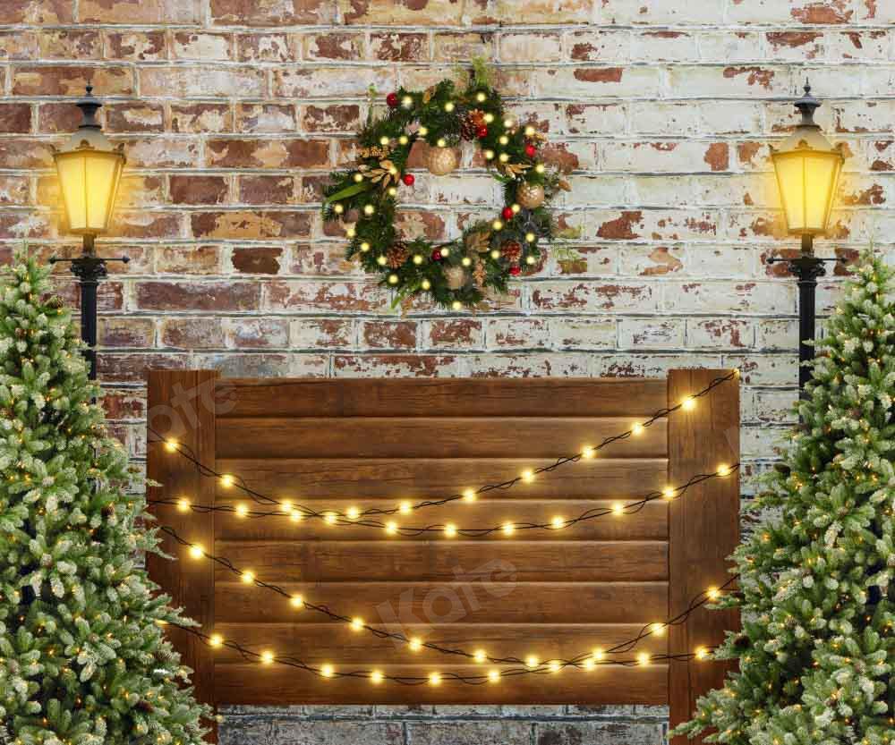 Kate Weihnachten Hintergrund Kopfteil Mauer von Emetselch - Kate Backdrop.de