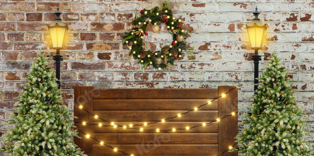 Kate Weihnachten Hintergrund Kopfteil Mauer von Emetselch - Kate Backdrop.de