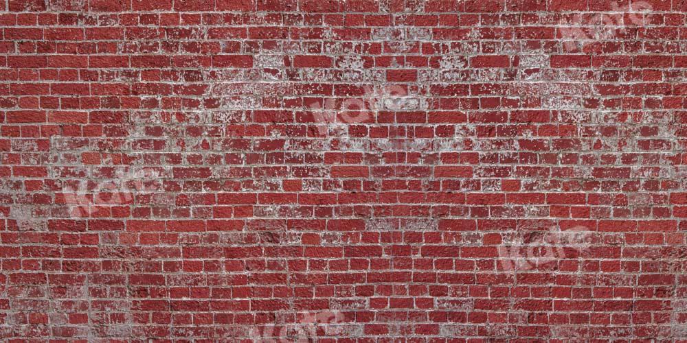 Kate Retro Backstein Hintergrund rote alte Wand von Chain Photography - Kate Backdrop.de
