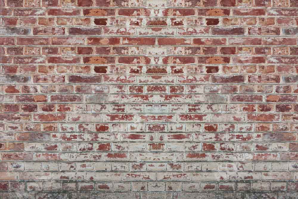 Kate Retro Backsteinmauer Hintergrund Alt von Kate - Kate Backdrop.de