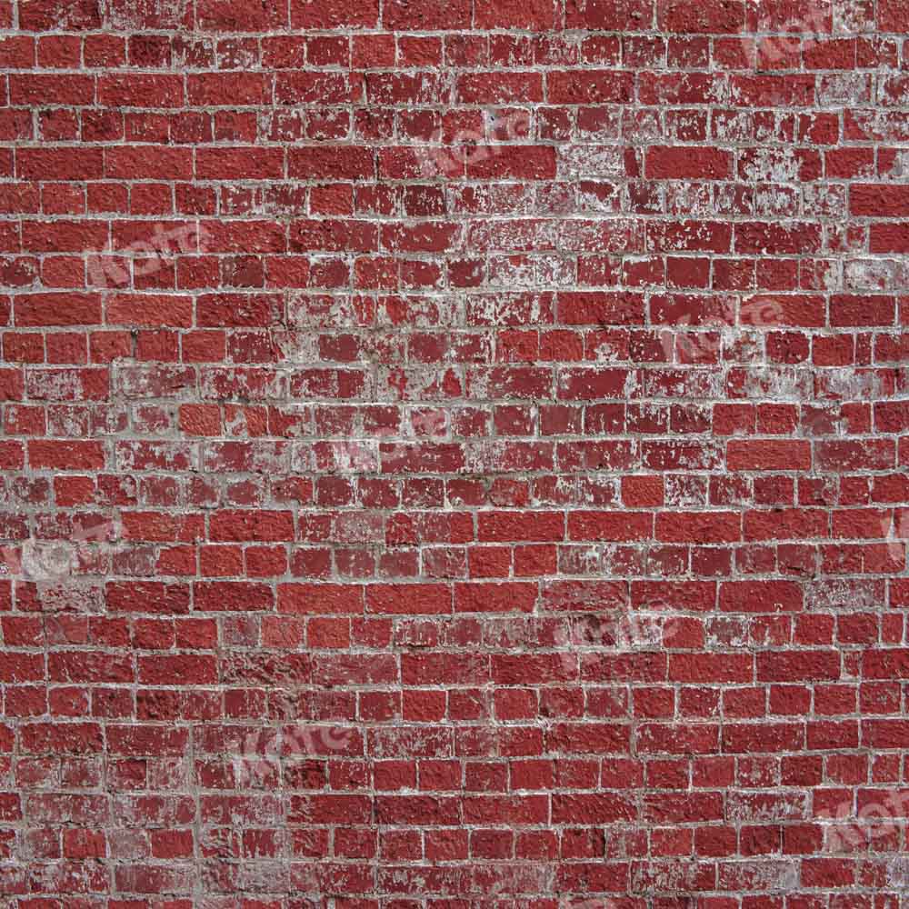 Kate Retro Backstein Hintergrund rote alte Wand von Chain Photography - Kate Backdrop.de
