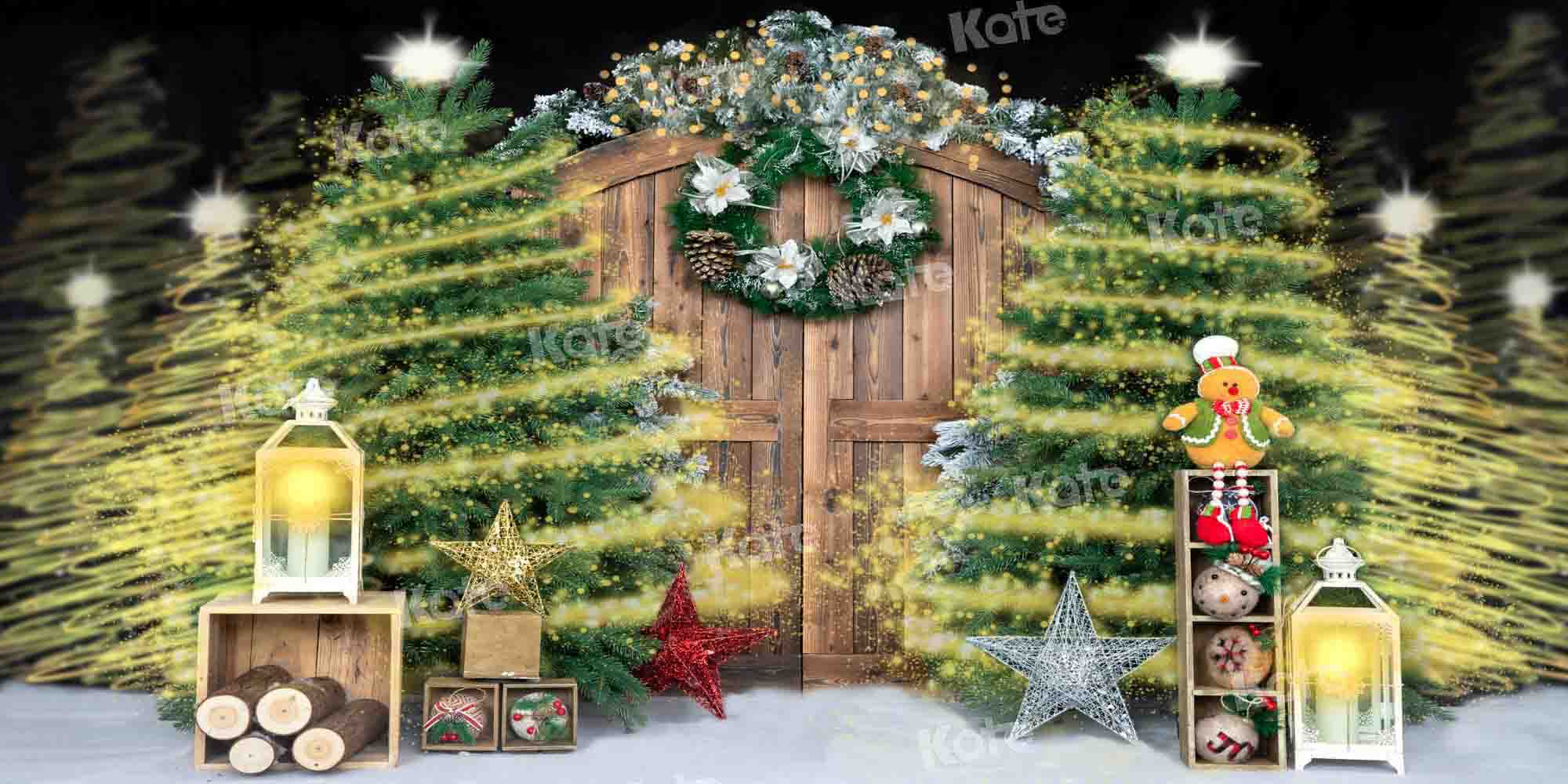 Kate Weihnachten Wunderschön Hintergrund Scheunentor von Emetselch - Kate Backdrop.de