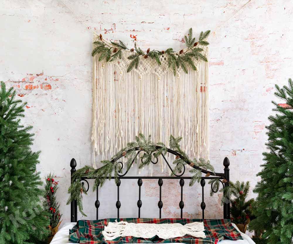 Kate Weihnachten Weihnachten Hintergrund Boho Kopfteil von Emetselch - Kate Backdrop.de