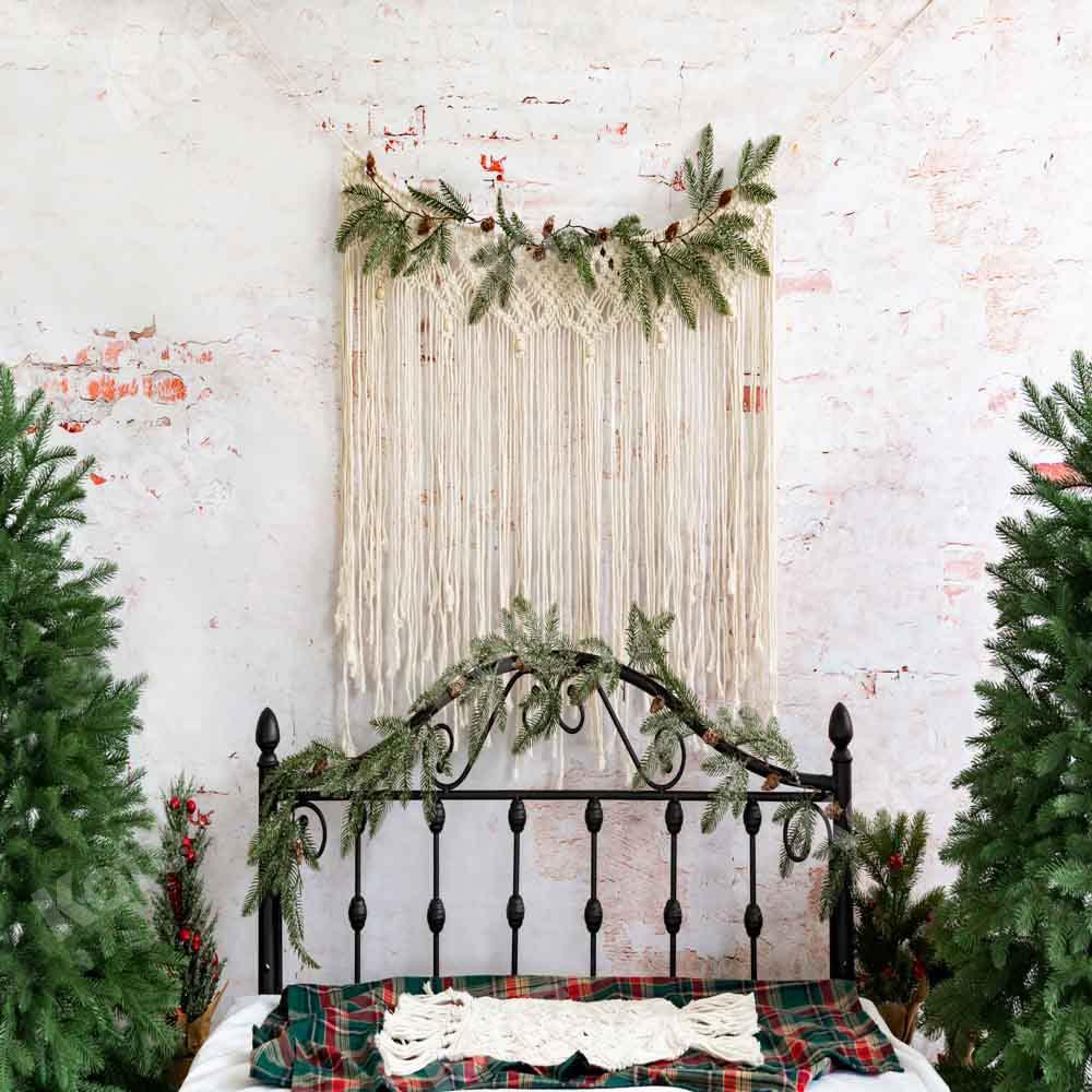 Kate Weihnachten Weihnachten Hintergrund Boho Kopfteil von Emetselch - Kate Backdrop.de