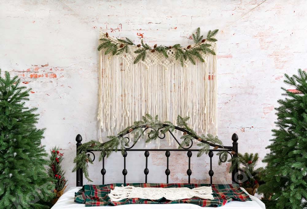 Kate Weihnachten Weihnachten Hintergrund Boho Kopfteil von Emetselch - Kate Backdrop.de