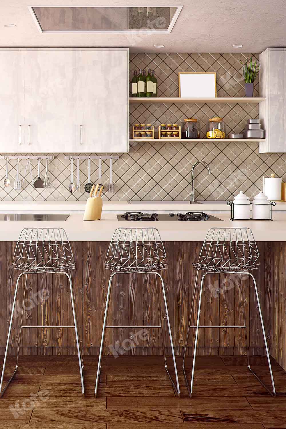 Kate Küche Innen Hintergrund Schrank von Chain Photography - Kate Backdrop.de