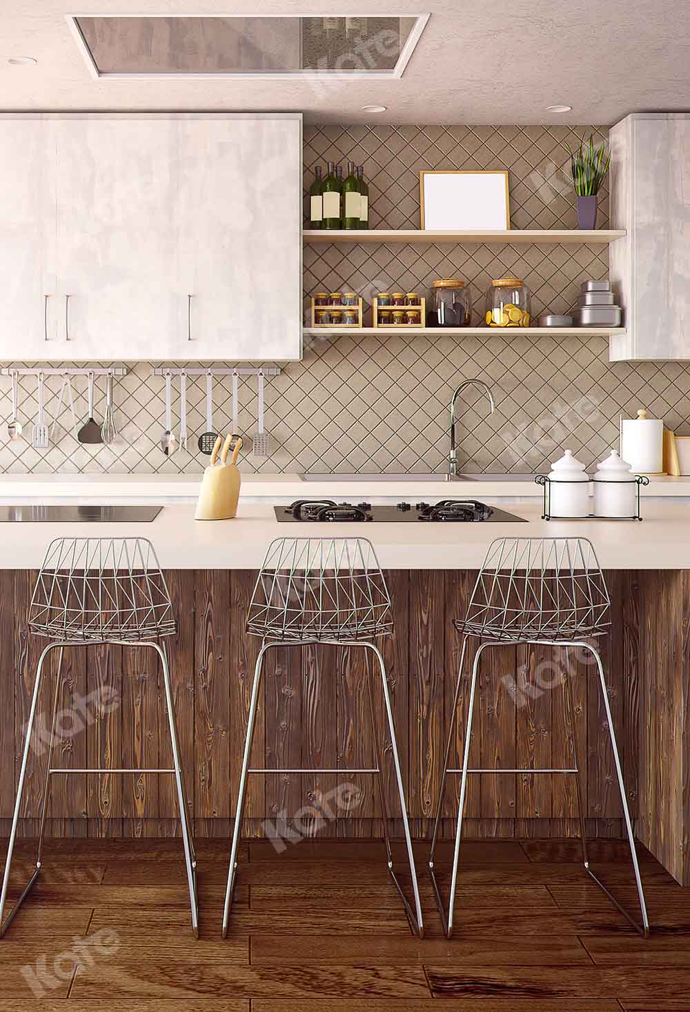 Kate Küche Innen Hintergrund Schrank von Chain Photography - Kate Backdrop.de